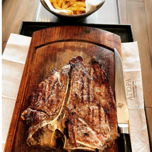 Porter House Steak (Charolais FR) ξηρής ωρίμανσης 19 ημερών